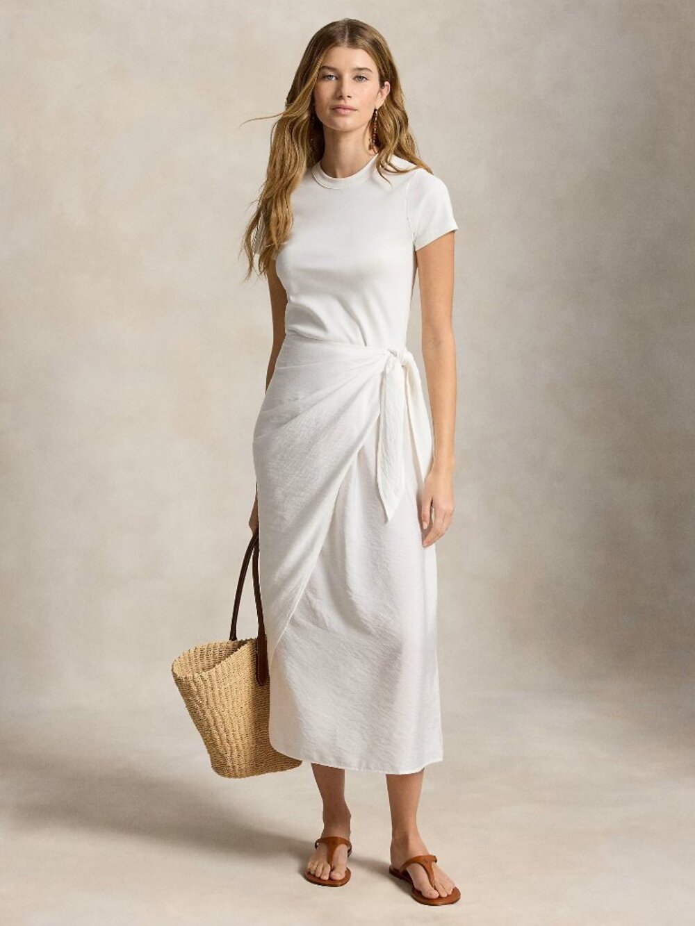 Polo Ralph Lauren Faux-Wrap Tee Dress